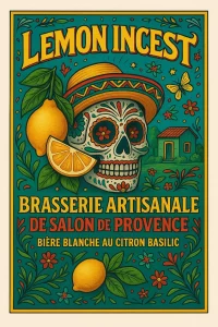 Lemon Incest - Une Bière blanche dans laquelle nous avons intégré du citron et du basilic afin d’apporter de la fraicheur et du pep’s. Bière légère et estivale.