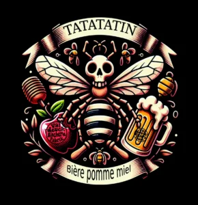 Bière blonde dans laquelle nous avons intégré de la pomme et du miel. La "Tatatatin" est une bière qui vous fera étrangement penser aux pâtisseries aux pommes de vos grands-mères.
