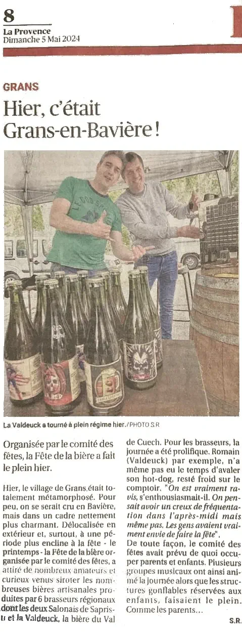 La Fête de la Bière à Grans - Valdeuck
